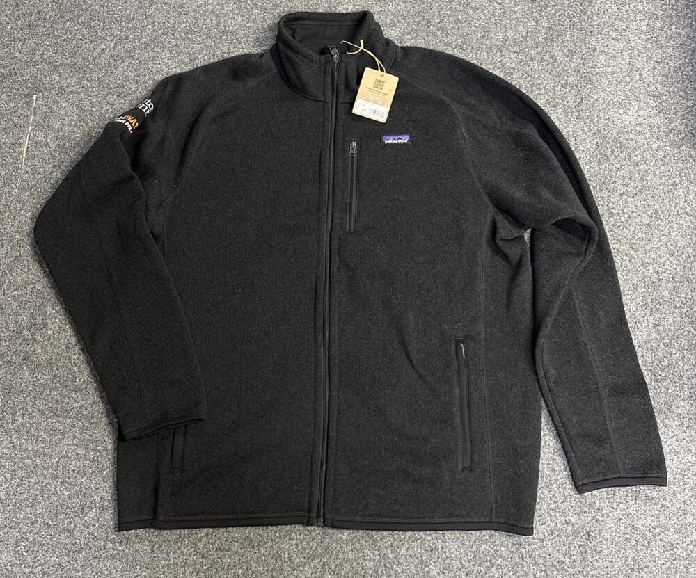 NWT Patagonia Better Sweater Jacket Men’s XL Black Full Zip Fleece